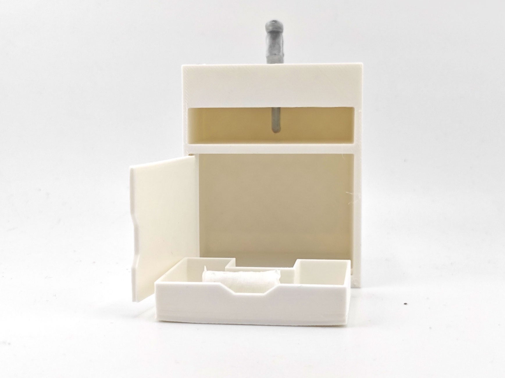 1:12 Toilet Sink STL File | Dollhouse Bathroom, Washroom & Restroom Miniature Diorama