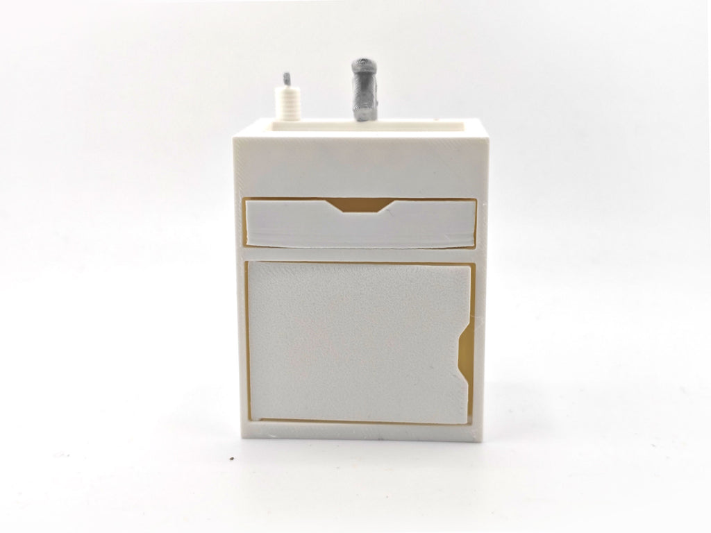 1:12 Toilet Sink STL File | Dollhouse Bathroom, Washroom & Restroom Miniature Diorama