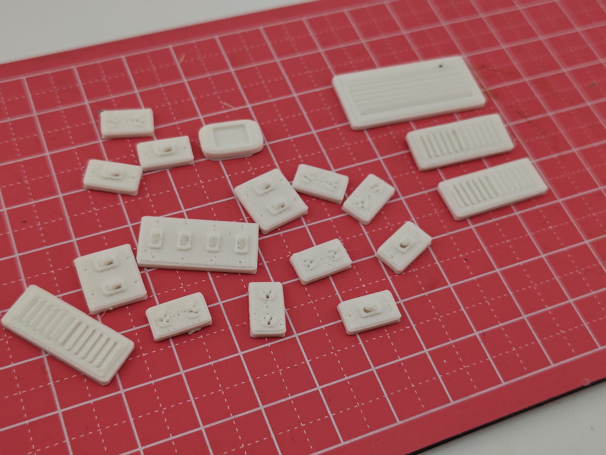 1:12 Light Switch, Air Vent & Power Plug Set — Dollhouse 3D Print STL Files (Instant Digital Download)