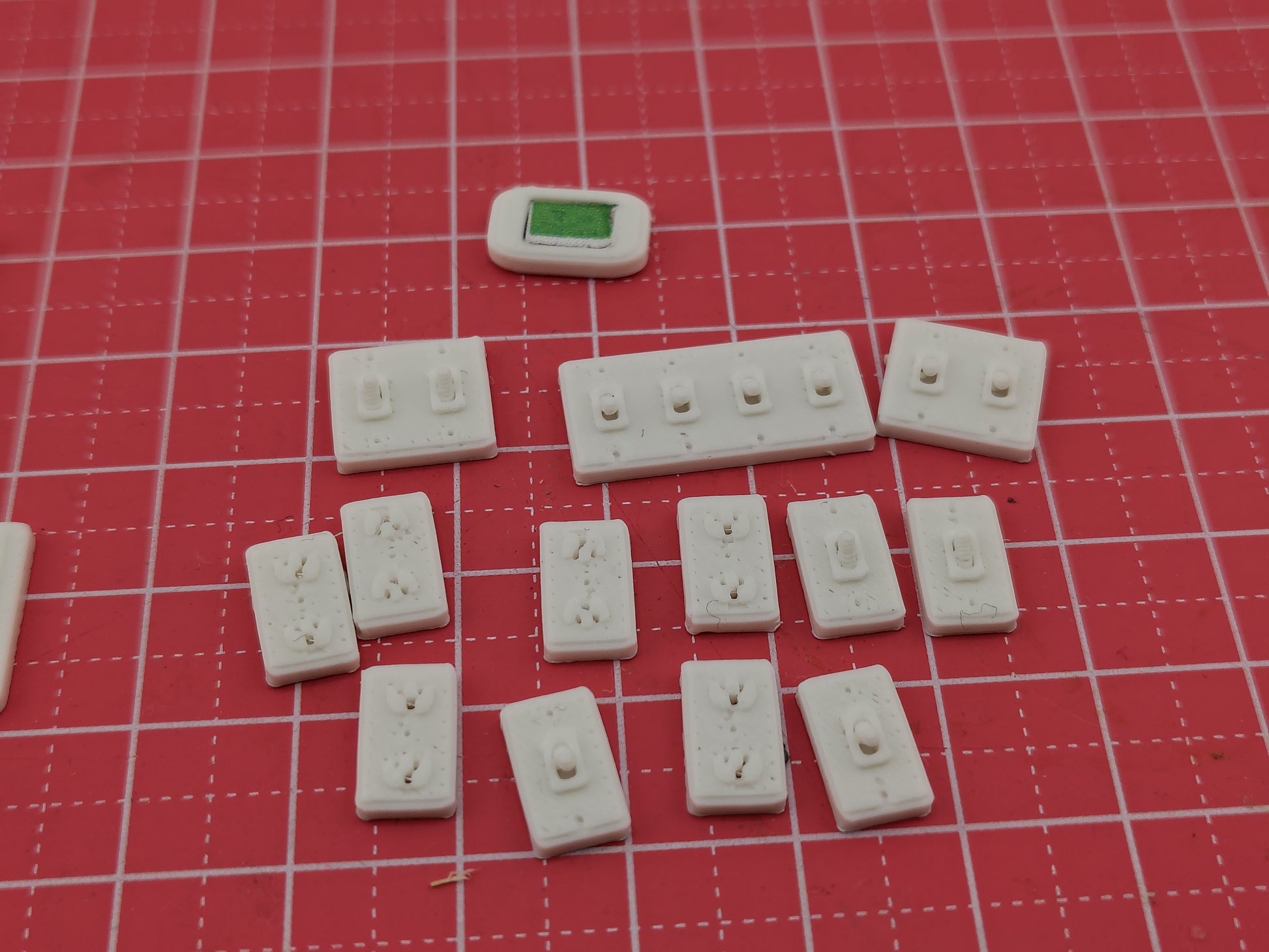 1:12 Light Switch, Air Vent & Power Plug Set — Dollhouse 3D Print STL Files (Instant Digital Download)