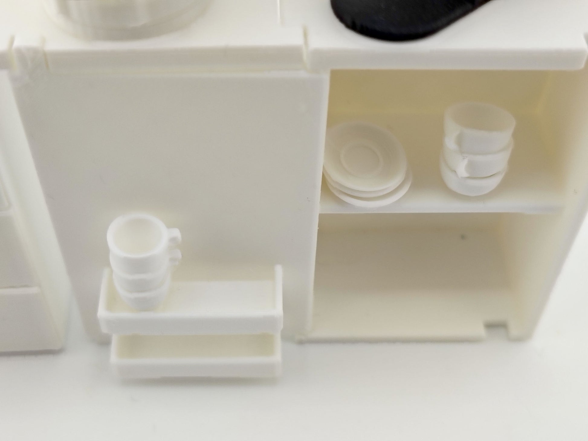 1:12 Coffee & IKEA stack up cup Set and plates STL Files — Miniature Kitchen Appliance Accessories for Dollhouse Cooking Scene