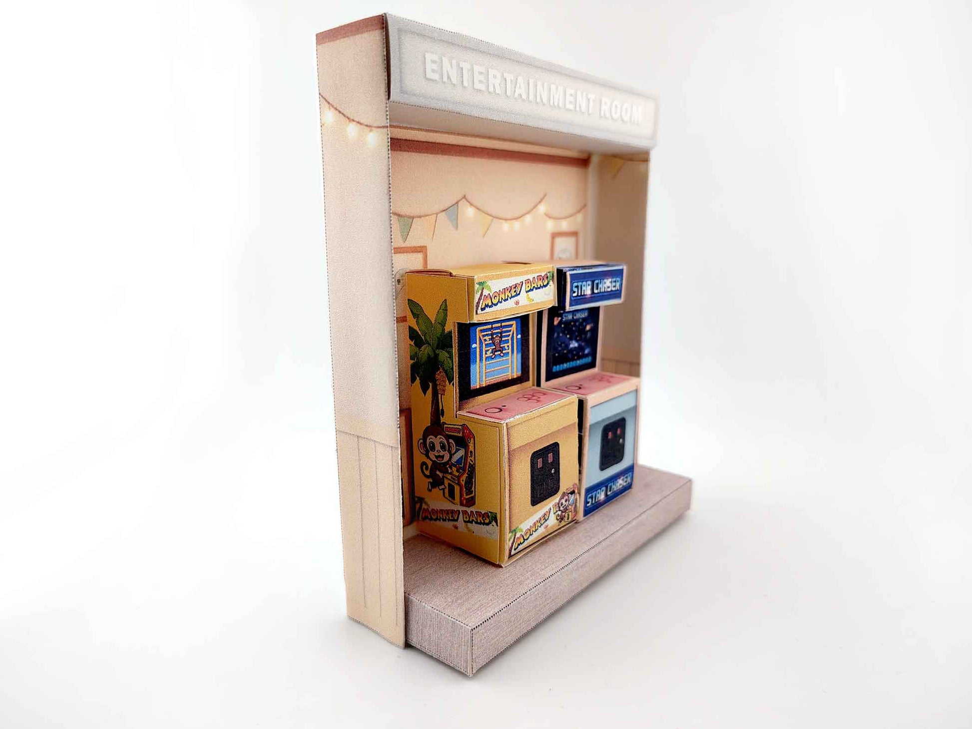Miniature Arcade Papercraft - DIY Entertainment Room (Digital Download)