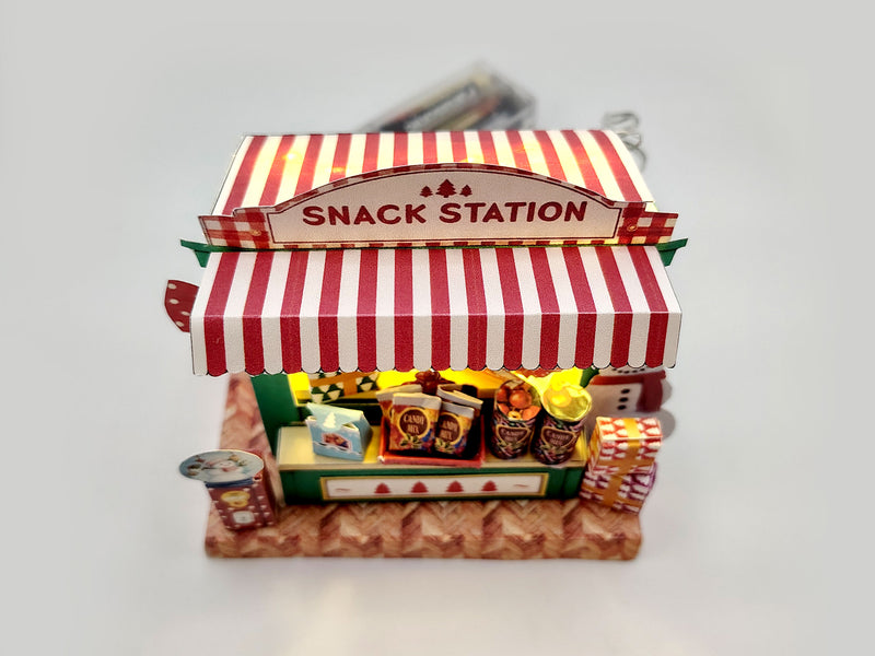 Christmas Snack Shop Diorama – DIY Paper Craft Kit (Digital Download)