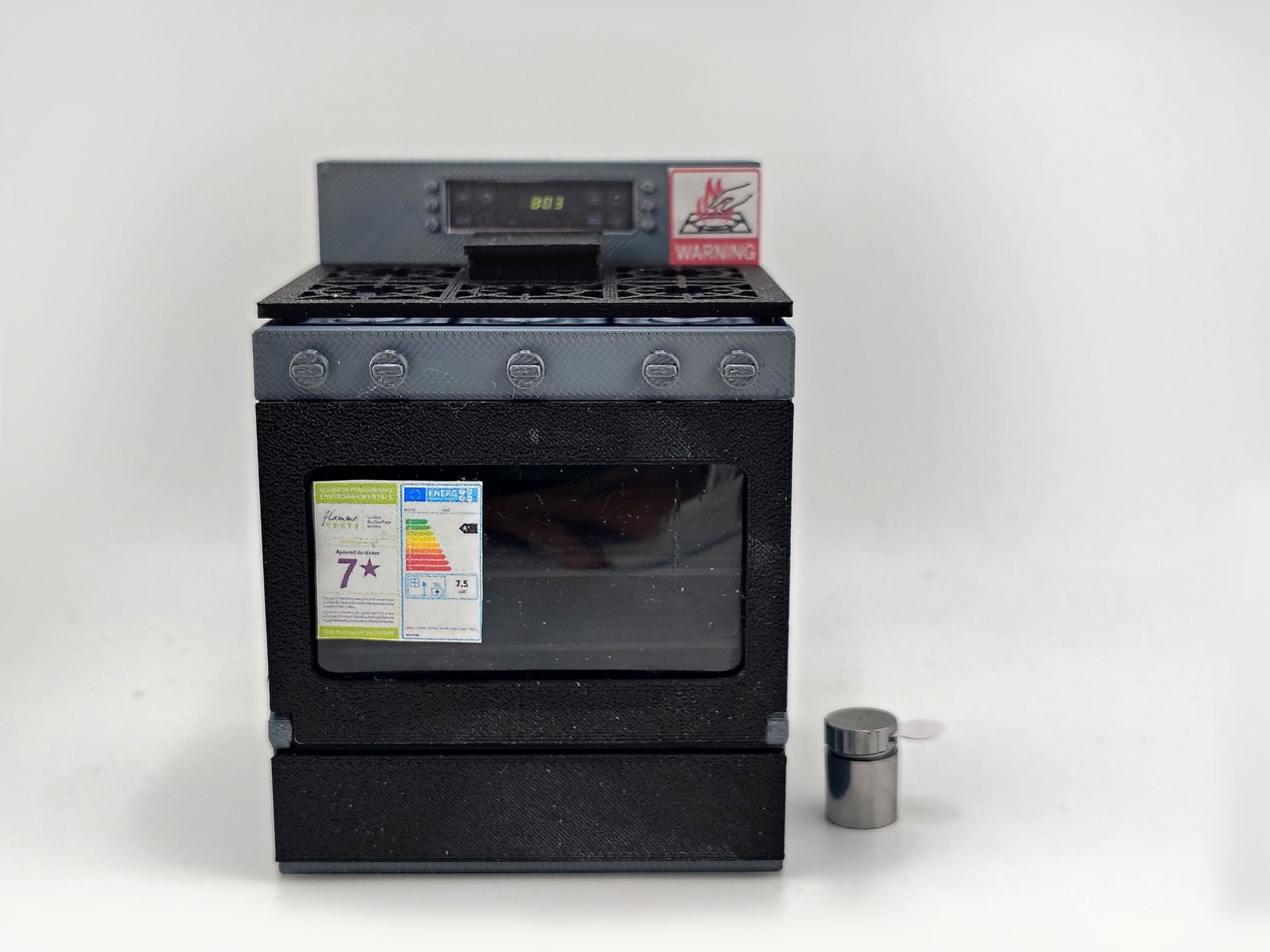 1:12 Kitchen Stove & Oven STL  with Light/No-Light for Dollhouse Diorama