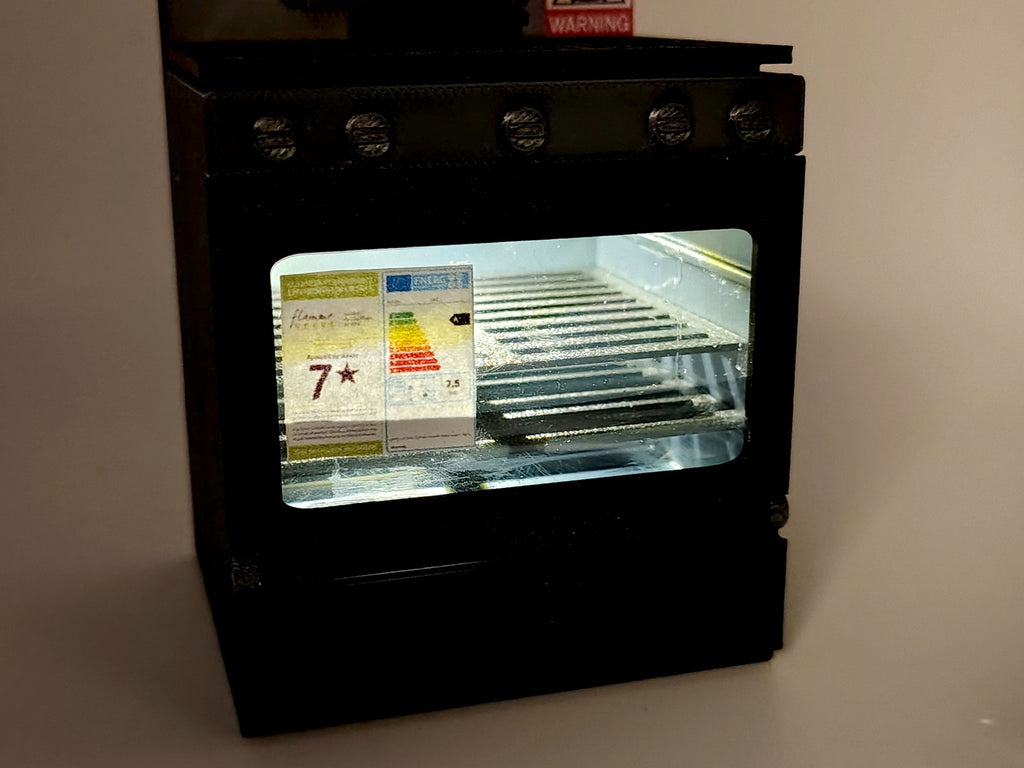 1:12 Kitchen Stove & Oven STL  with Light/No-Light for Dollhouse Diorama