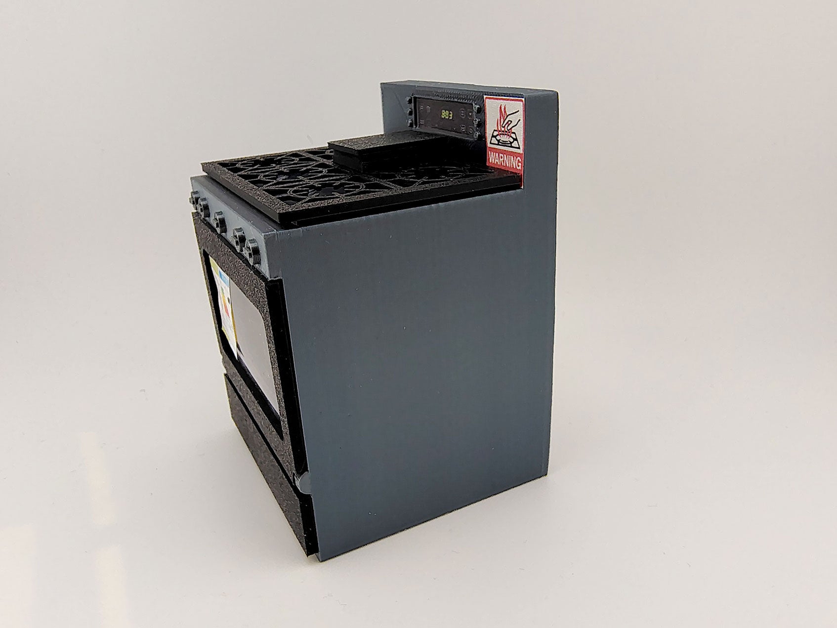 1:12 Kitchen Stove & Oven STL  with Light/No-Light for Dollhouse Diorama