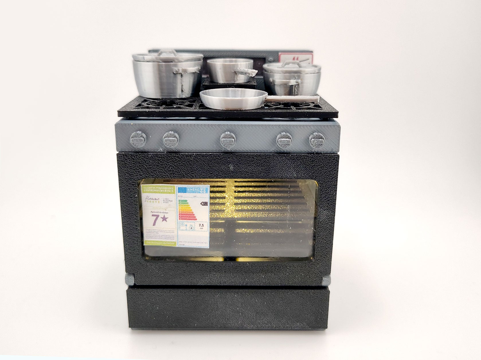 1:12 Kitchen Stove & Oven STL  with Light/No-Light for Dollhouse Diorama