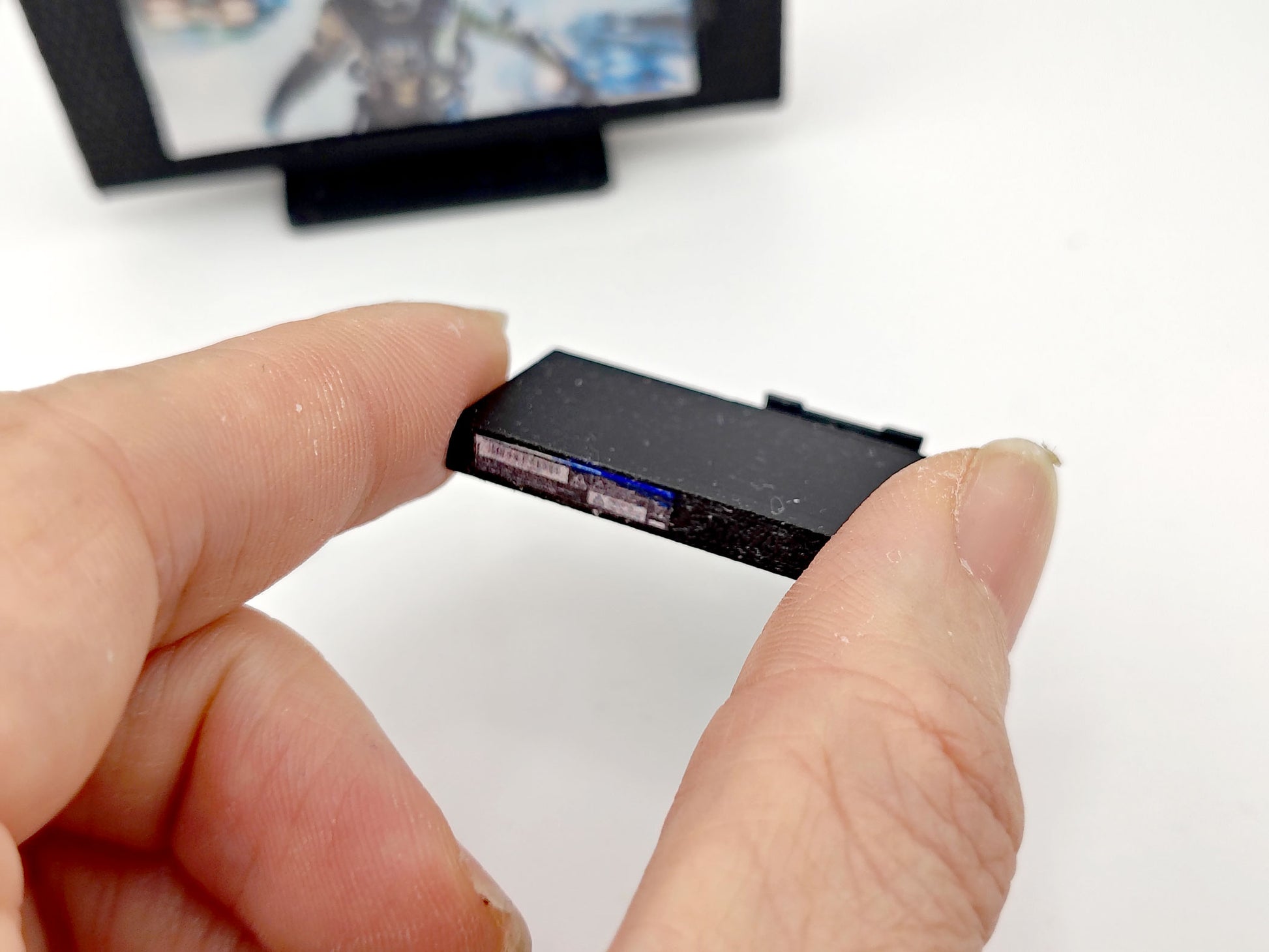 DVD player and television with 3 cd covers STL file for 1:12 dollhouse and shop, classic TV home appliance for living room scene