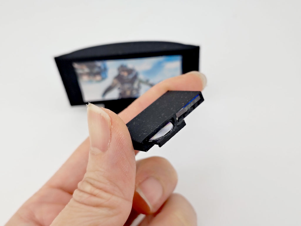 DVD player and television with 3 cd covers STL file for 1:12 dollhouse and shop, classic TV home appliance for living room scene