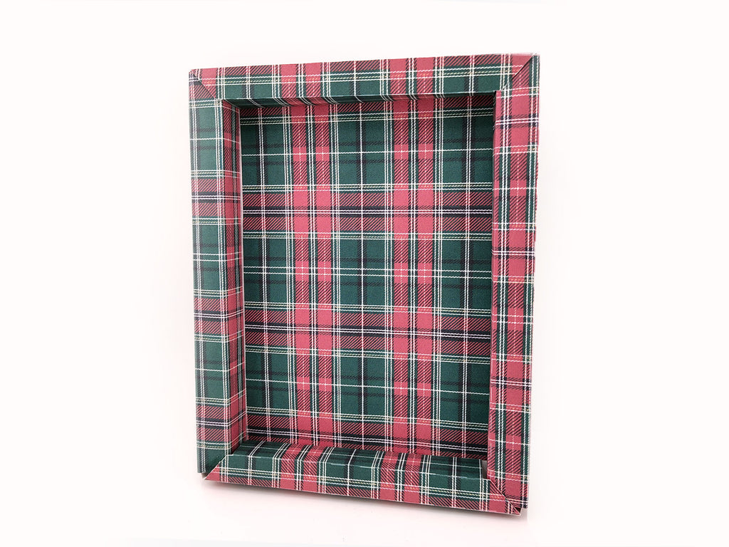 7X5 Christmas Photo Frame for Miniature Stand, DIY Card Stock Paper Model (PDF Pattern) 3 pages letter size