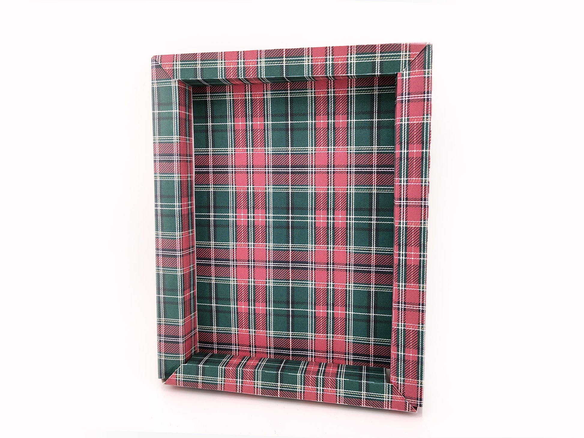 7X5 Christmas Photo Frame for Miniature Stand, DIY Card Stock Paper Model (PDF Pattern) 3 pages letter size