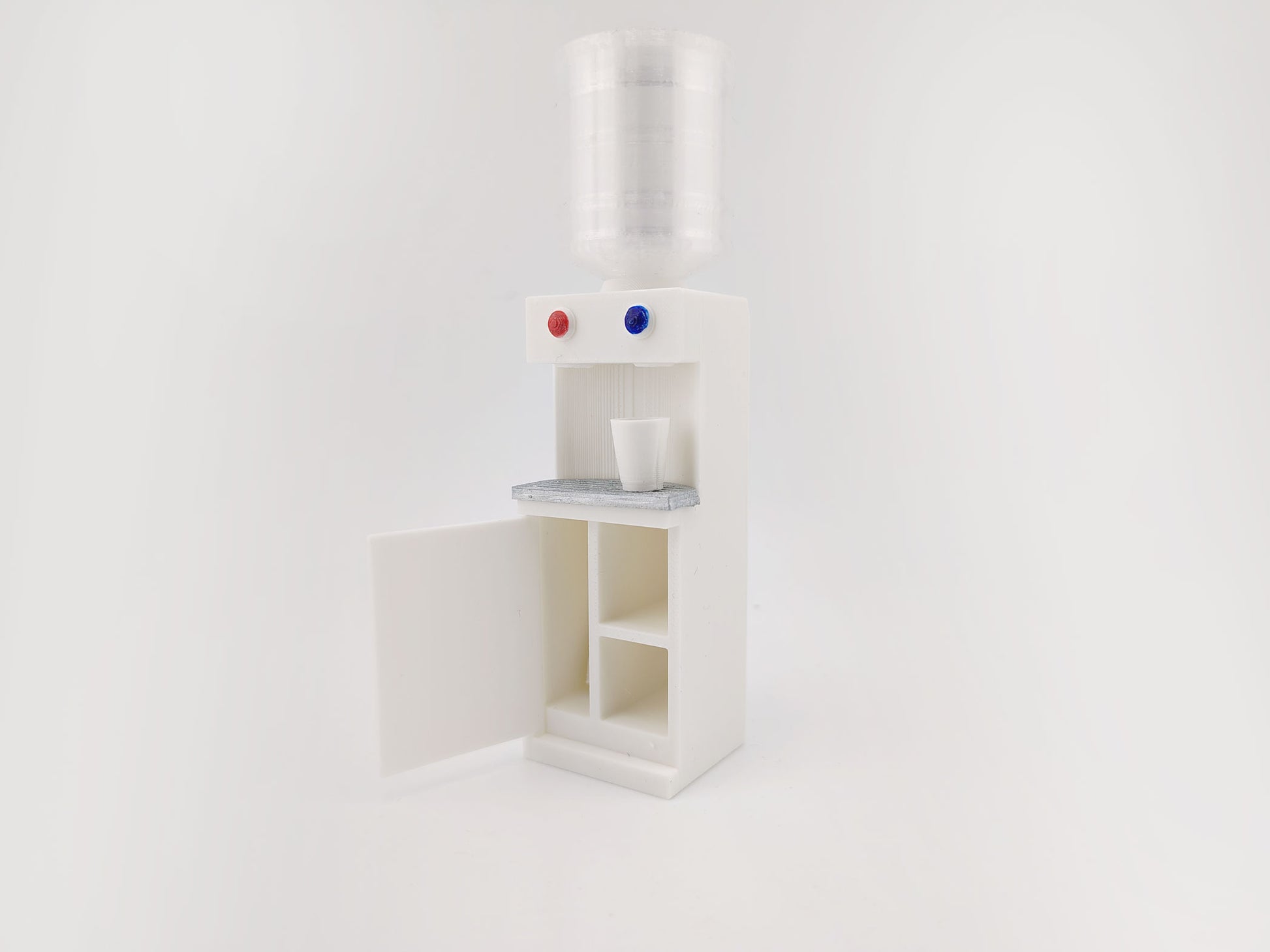 water cooler and hotter dispenser STL file for 1:12 dollhouse, office diorama