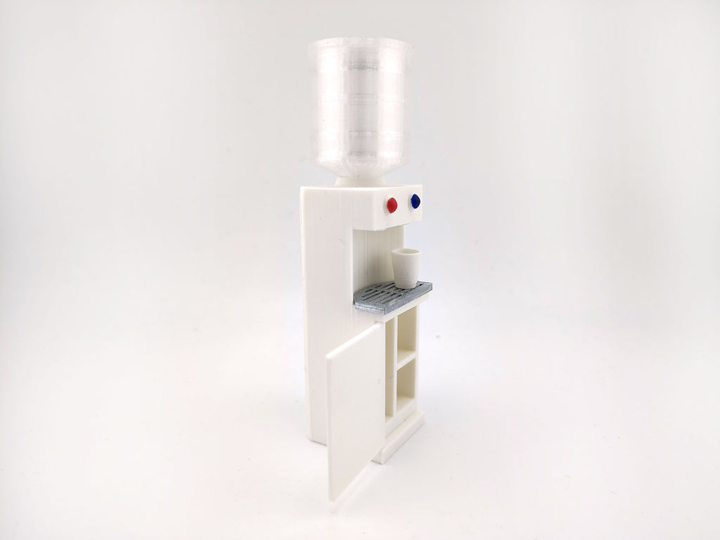 water cooler and hotter dispenser STL file for 1:12 dollhouse, office diorama