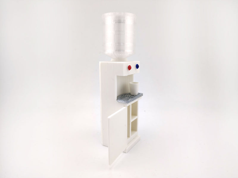 water cooler and hotter dispenser STL file for 1:12 dollhouse, office diorama