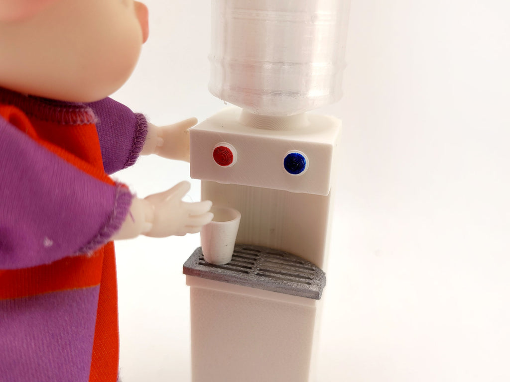 water cooler and hotter dispenser STL file for 1:12 dollhouse, office diorama