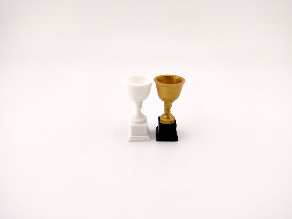 1:12 Golden Trophy STL — Miniature Award Cup for Dollhouse Displays (Instant 3D Print Download)