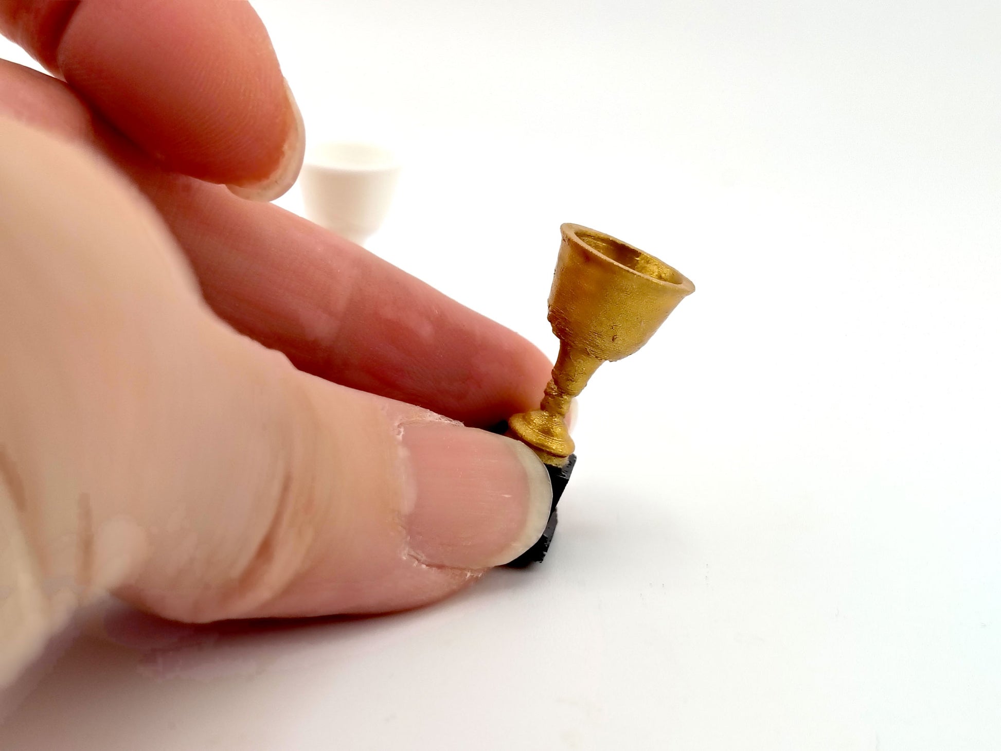 1:12 Golden Trophy STL — Miniature Award Cup for Dollhouse Displays (Instant 3D Print Download)