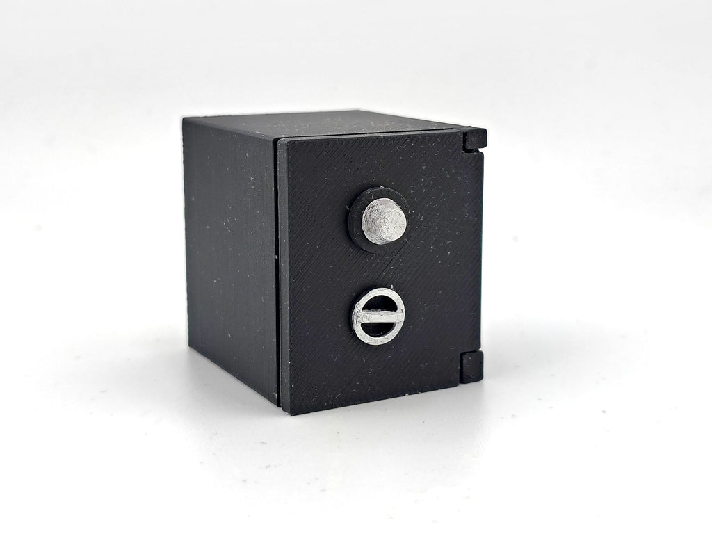 1:12 Openable Safe STL — Miniature Safe with Gold Bars & Cash for Dollhouse Scenes (3D Print File, Instant Download)
