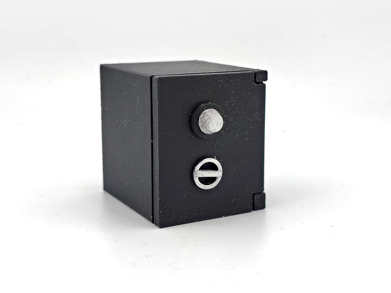 1:12 Openable Safe STL — Miniature Safe with Gold Bars & Cash for Dollhouse Scenes (3D Print File, Instant Download)
