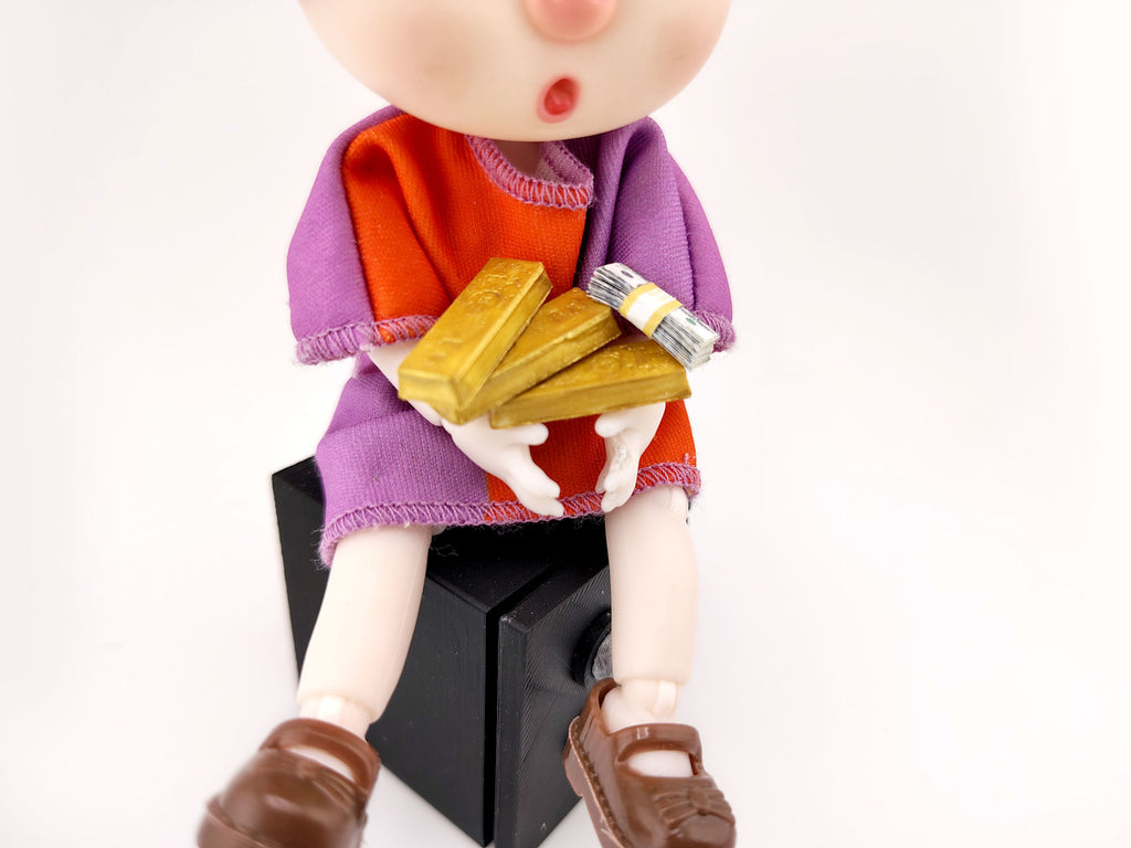 1:12 Dumbbell STL — Miniature Fitness Weight for Dollhouse Gym & Workout Dioramas (3D Print File, Instant Download)