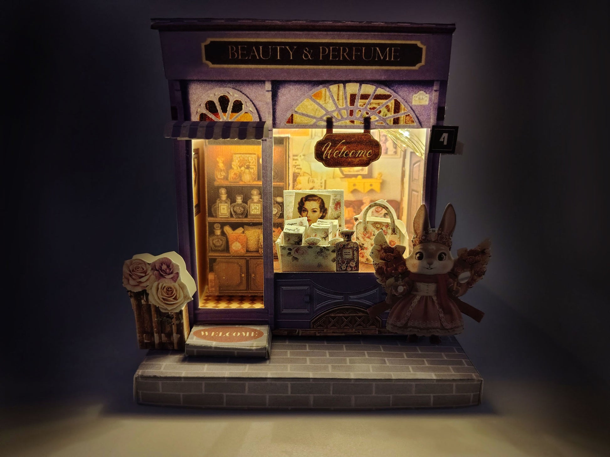 PickScene Beauty & Perfume House — Decorative Light House Papercraft for Home Décor or Gifting (Printable Digital Download)