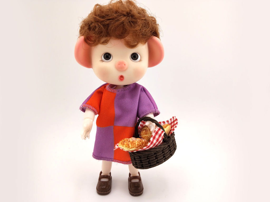 1:12 Scale Dollhouse Basket STL File, Miniature Picnic Accessory (Digital Download)