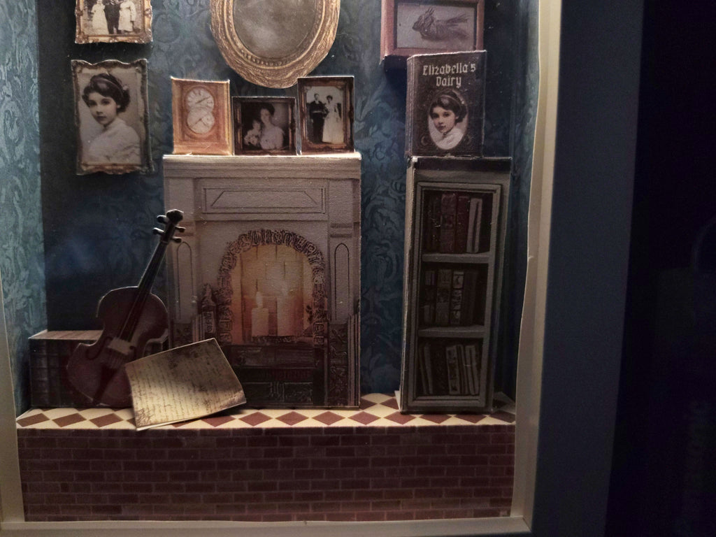 7×5” Elizabella’s House — Vintage Royal Home Diorama for Display & Home Decoration (Printable Miniature Kit)
