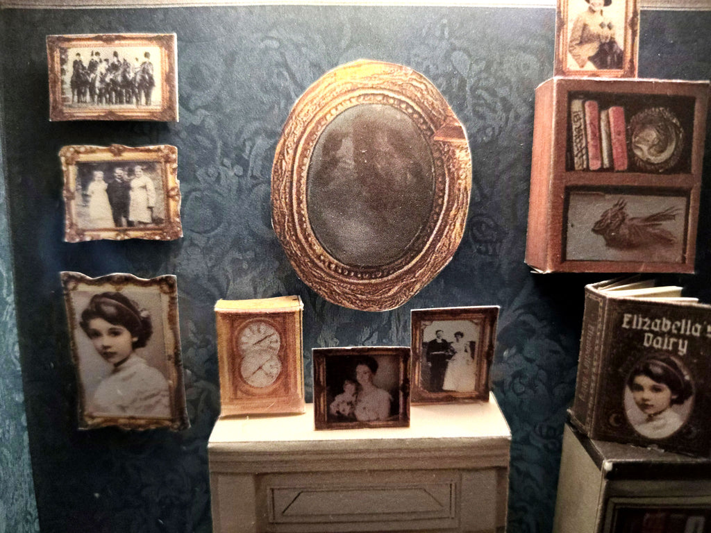 7×5” Elizabella’s House — Vintage Royal Home Diorama for Display & Home Decoration (Printable Miniature Kit)