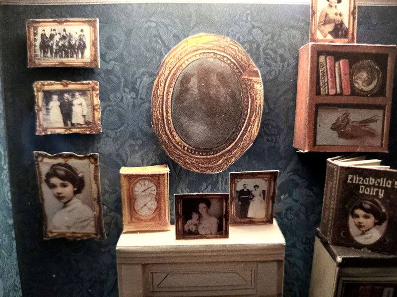 7×5” Elizabella’s House — Vintage Royal Home Diorama for Display & Home Decoration (Printable Miniature Kit)