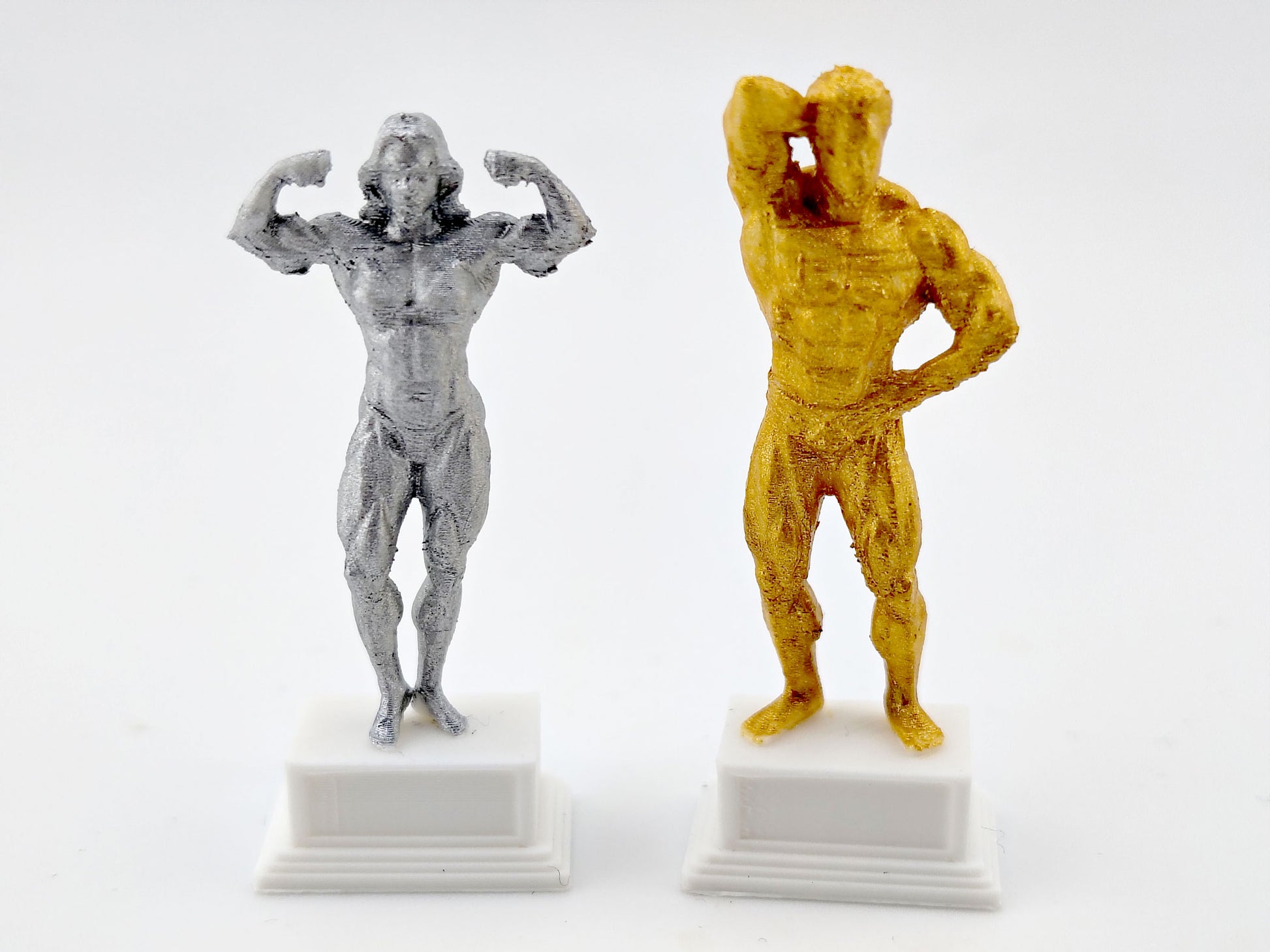 1:12 Miniature Bodybuilder Statue STL — Classic Fitness Trophy Figurine for Dollhouse Gym & Display (3D Print File, Instant Download)