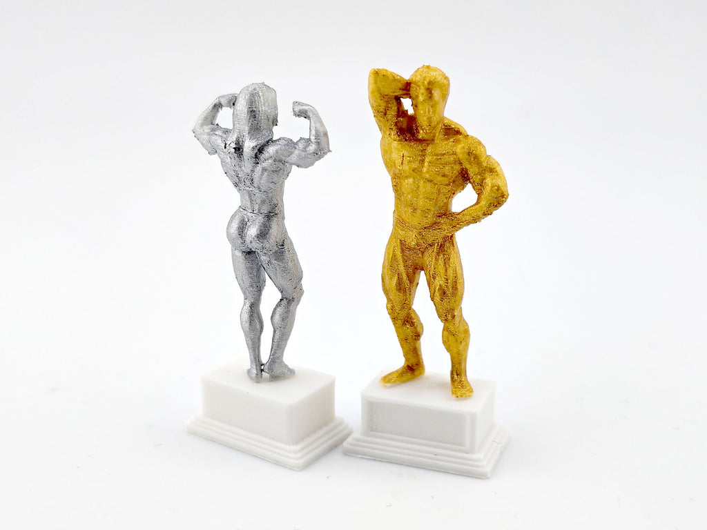 1:12 Miniature Bodybuilder Statue STL — Classic Fitness Trophy Figurine for Dollhouse Gym & Display (3D Print File, Instant Download)
