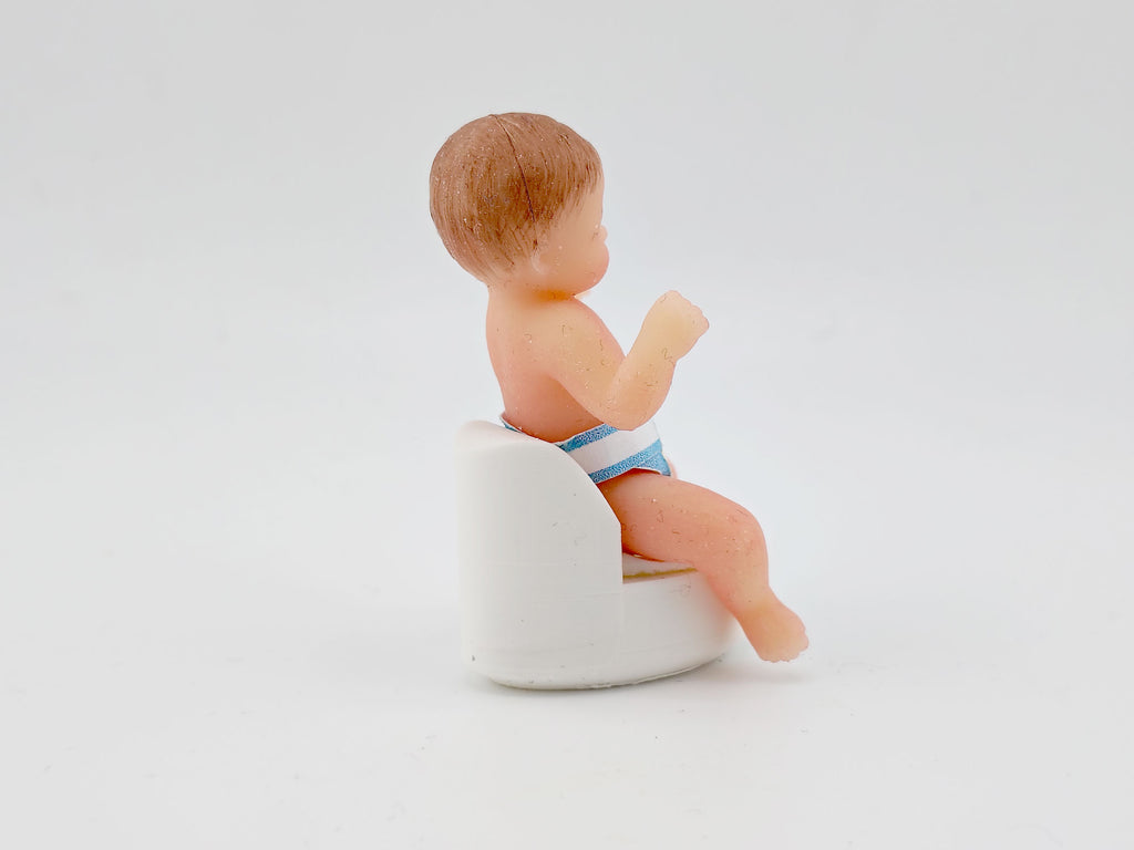1:12 Baby Potty STL File for 3D Printing, Miniature Dollhouse Nursery Furniture, Bathroom Accessory 3D Model