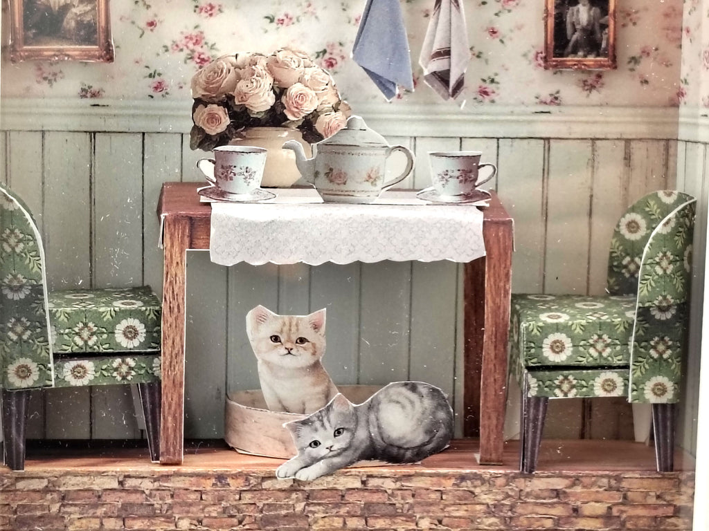 High Tea Room Miniature Photo Frames Kit, DIY Victorian Gallery Wall, Dollhouse Picture Frames Template, Digital Download