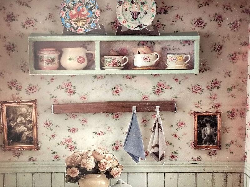 High Tea Room Miniature Photo Frames Kit, DIY Victorian Gallery Wall, Dollhouse Picture Frames Template, Digital Download