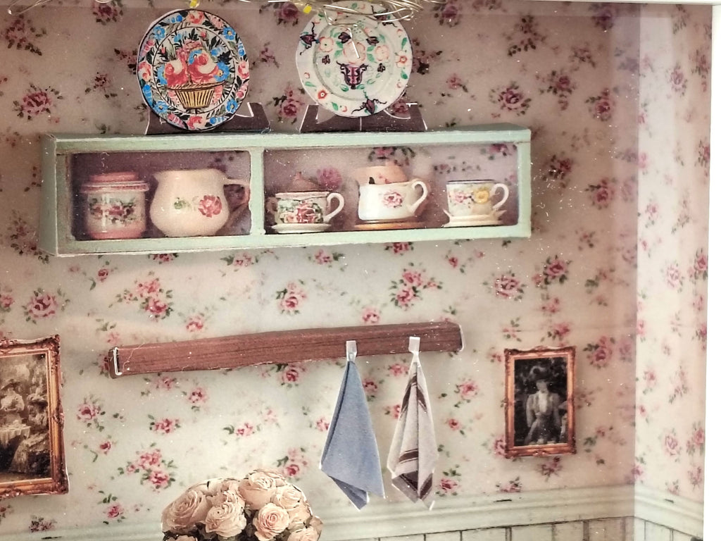 High Tea Room Miniature Photo Frames Kit, DIY Victorian Gallery Wall, Dollhouse Picture Frames Template, Digital Download