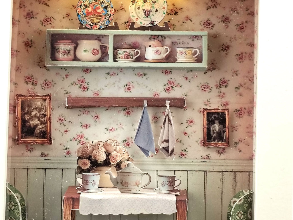 High Tea Room Miniature Photo Frames Kit, DIY Victorian Gallery Wall, Dollhouse Picture Frames Template, Digital Download