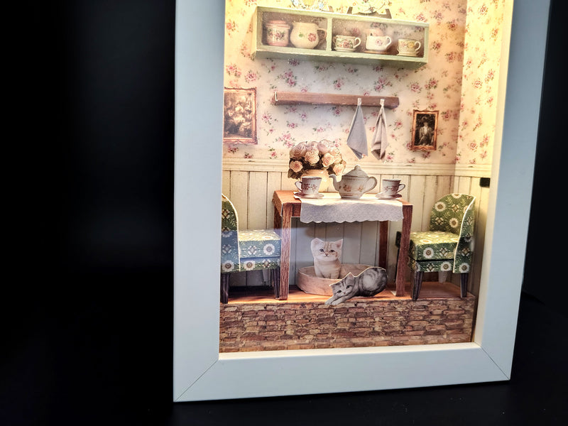 High Tea Room Miniature Photo Frames Kit, DIY Victorian Gallery Wall, Dollhouse Picture Frames Template, Digital Download