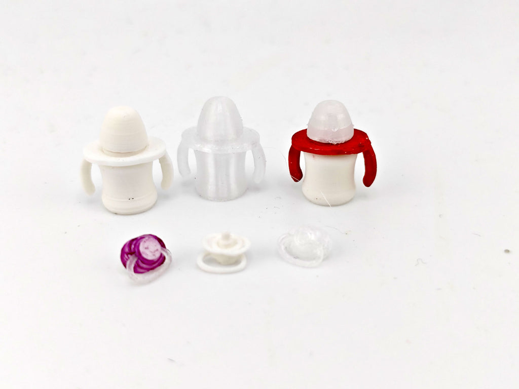 1:12 Scale 3D Miniature Pacifier Sippy Cup STL Files (Digital Download)