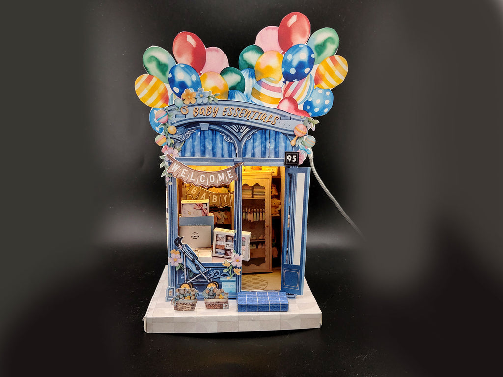 DIY Baby Essentials Light House Papercraft – Decorative Diorama (Digital Download)