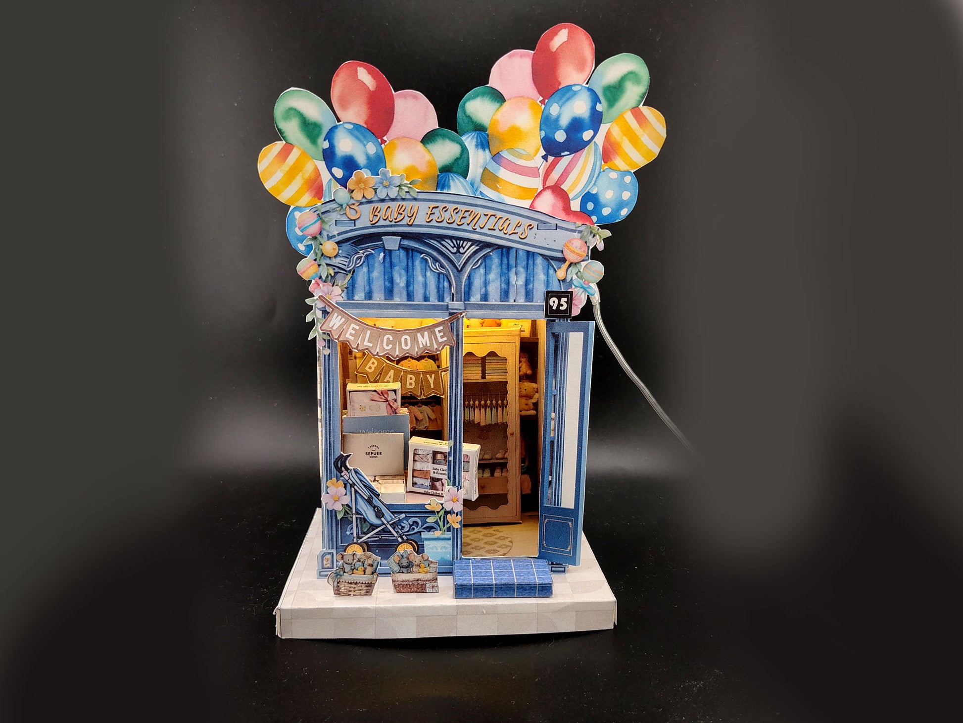 DIY Baby Essentials Light House Papercraft – Decorative Diorama (Digital Download)