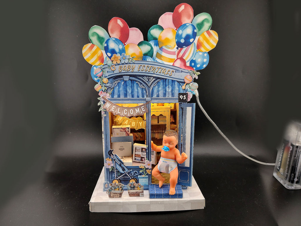 DIY Baby Essentials Light House Papercraft – Decorative Diorama (Digital Download)