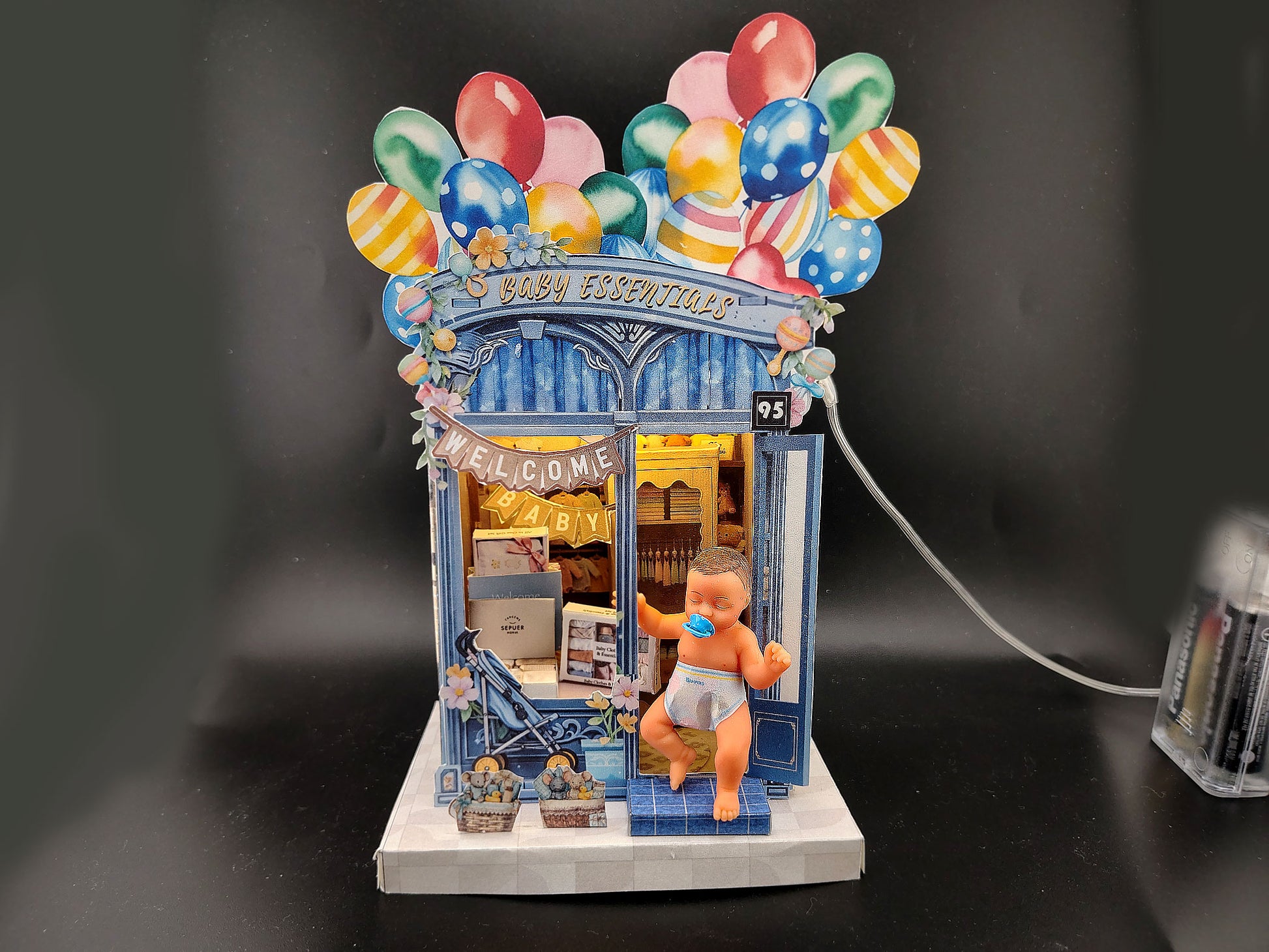 DIY Baby Essentials Light House Papercraft – Decorative Diorama (Digital Download)