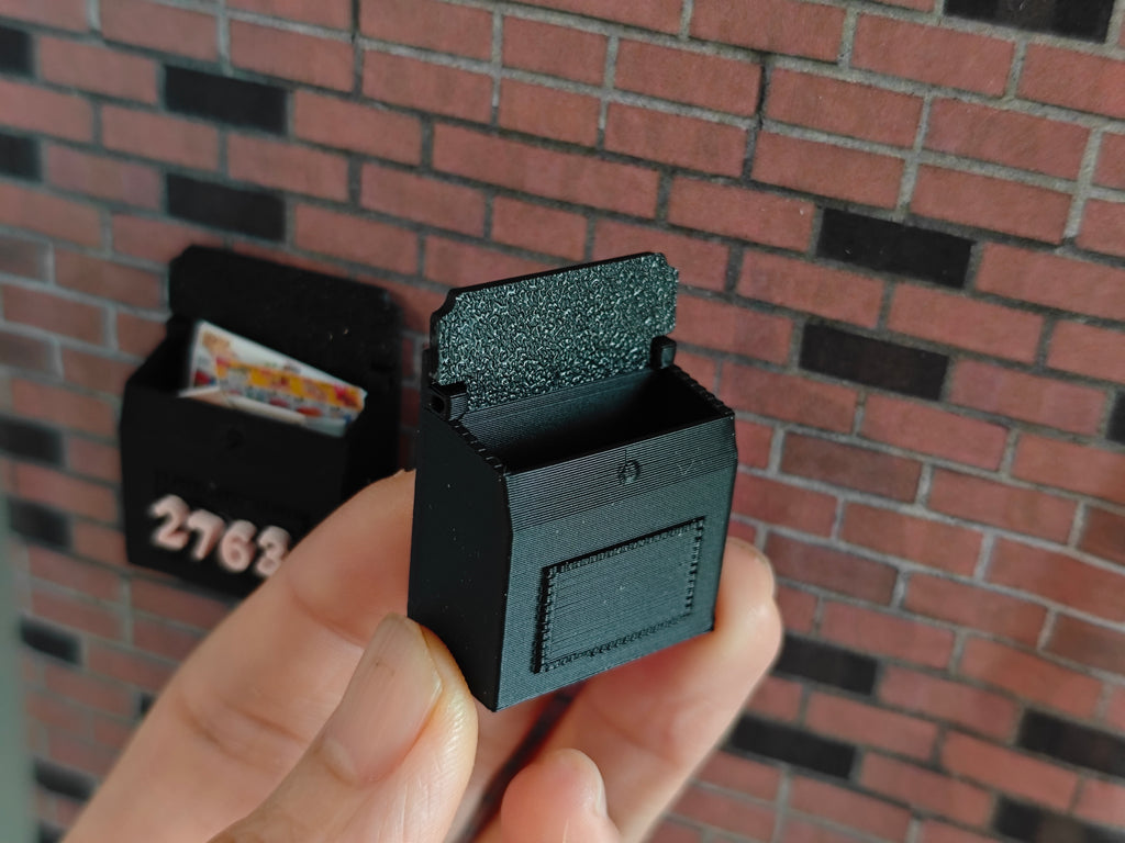 1:12 Wall Mailbox STL File, 3D Print File for Dollhouse Porch Postbox, Tiny House Numbers Set Accessory, Digital Download