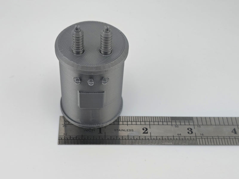 1:12 Scale Miniature Utility Pole Transformer & Insulators Kit, Tiny Power Line Canister Pin Insulator Pack, Dollhouse Street Alleyway Prop