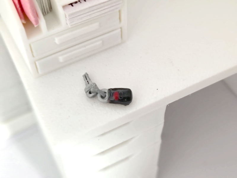 1:12 Scale Miniature Car Key Fob Keychain（Physical Product)