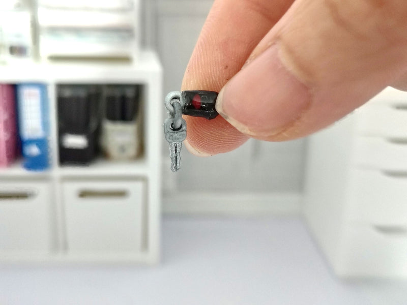 1:12 Scale Miniature Car Key Fob Keychain（Physical Product)