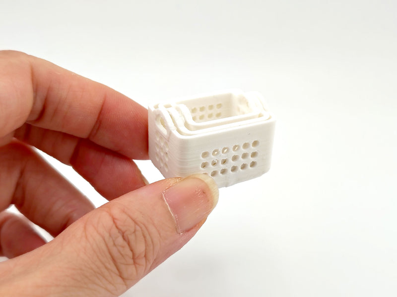 1:12 Miniature Stackable Storage Baskets STL File, 3D Print Nesting Laundry Crates, Dollhouse Closet & Pantry Bins, Digital Download