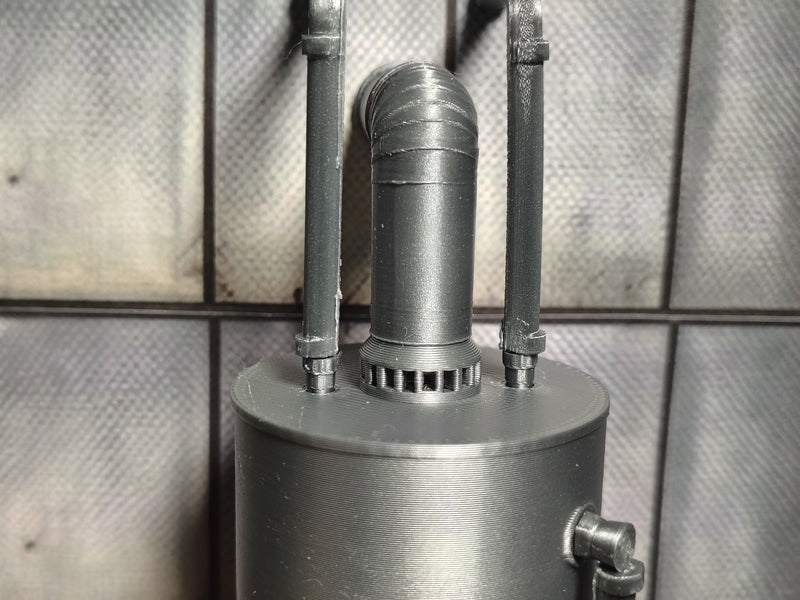1:12 Scale Water Heater Tank, water tank, miniature Utility Appliance, Dollhouse Basement Prop, Banana Six  (Physical Product)