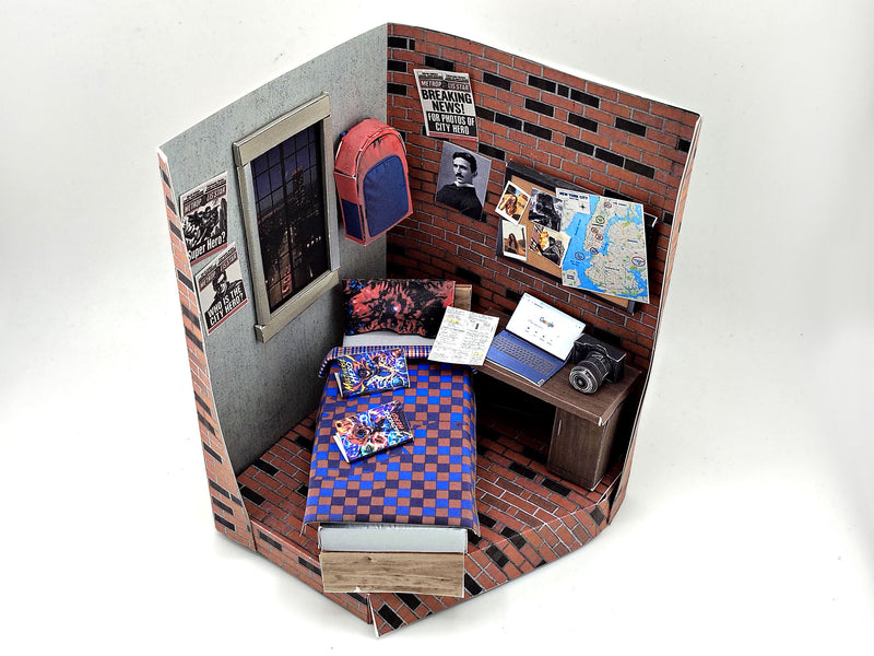 Printable Superhero Teenager Bedroom Diorama Kit (Digital Download)