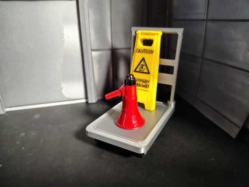 1:12 Scale Miniature Red Megaphone, Handcrafted Diorama Prop (Physical Product)